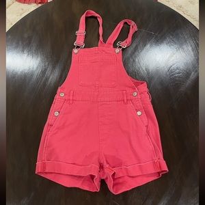 Urban hot pink overalls!